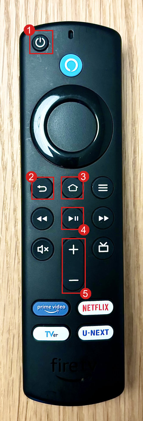 Amazon Fire TVのリモコン